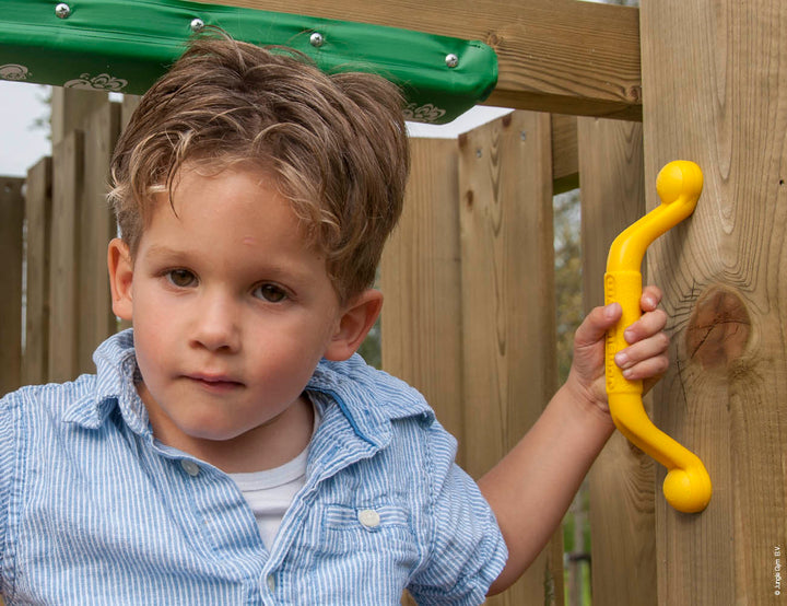 Jungle Chalet | Wooden climbing frame with slide & clatter bridge