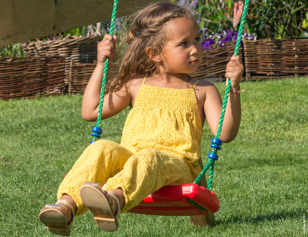 Jungle Castle | Wooden climbing frame with swing & climbing net