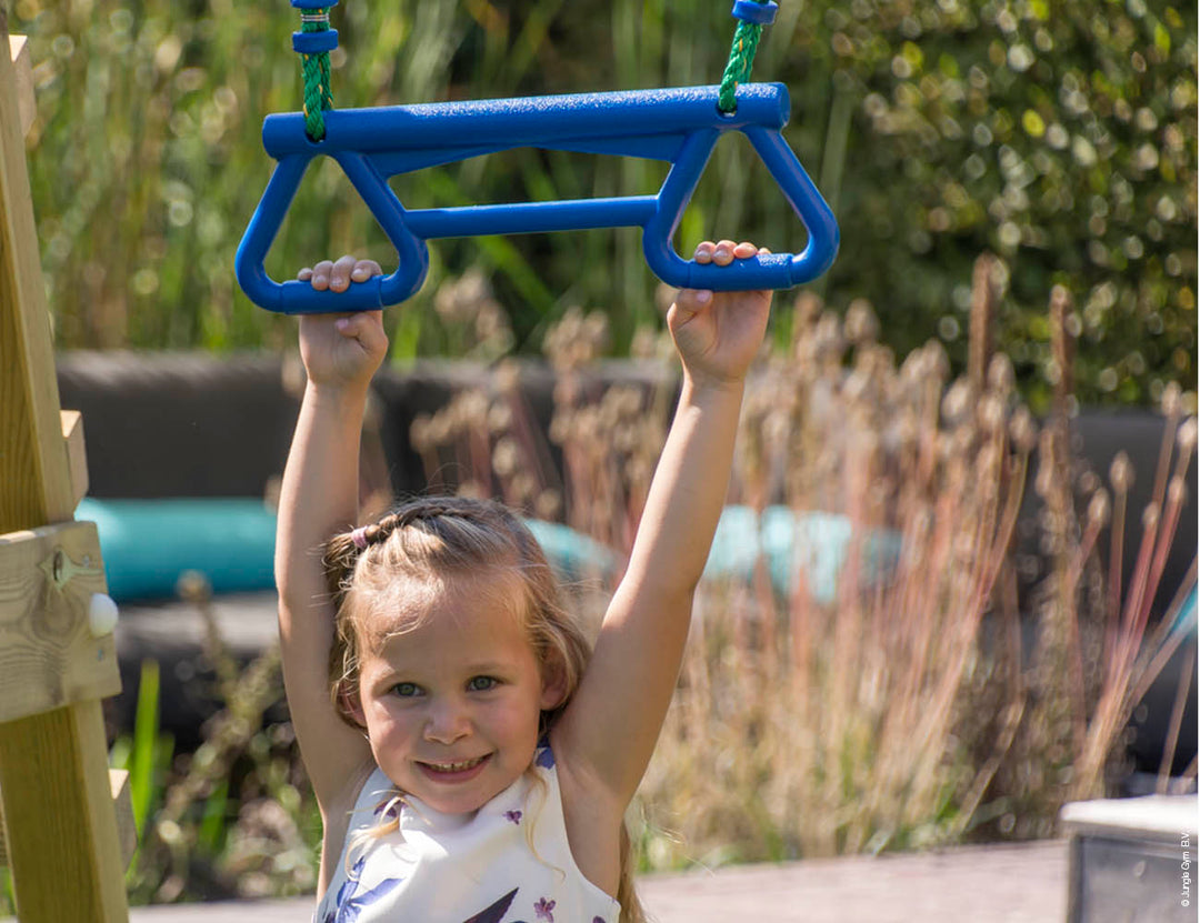 Jungle Tower | Wooden climbing frame with swing