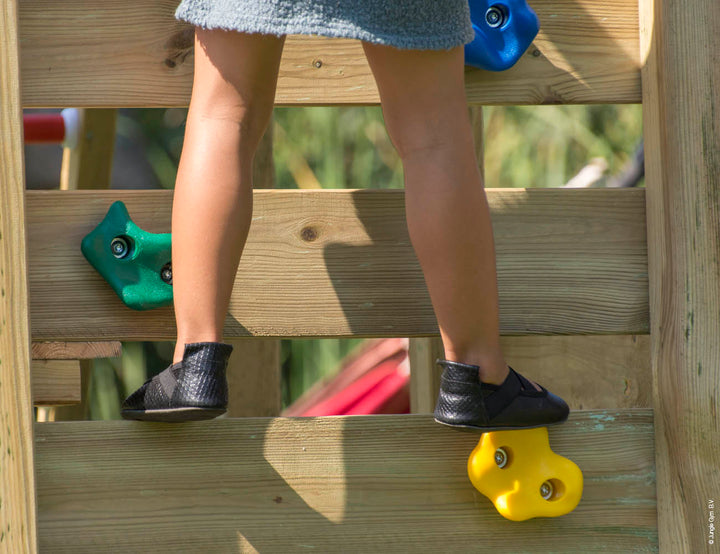 Jungle Lodge | Wooden climbing frame with swing