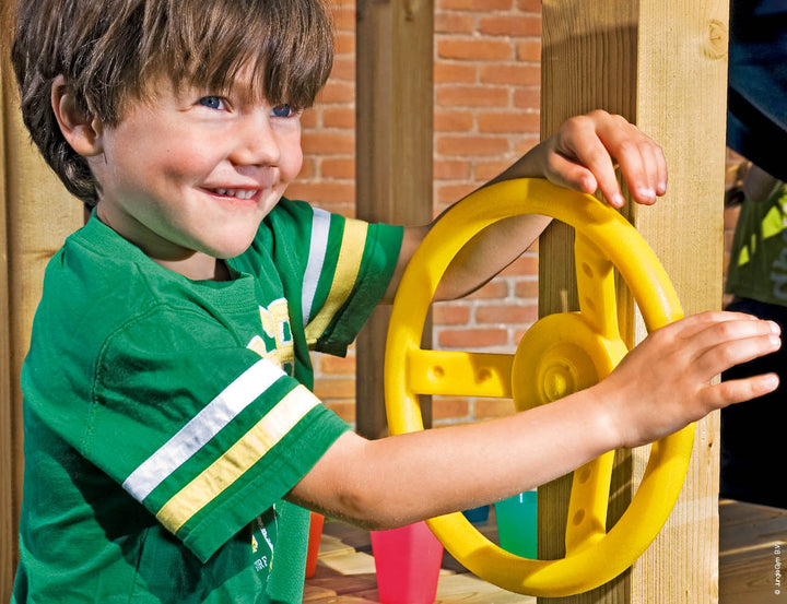 Jungle Castle | Wooden climbing frame with slide & clatter bridge