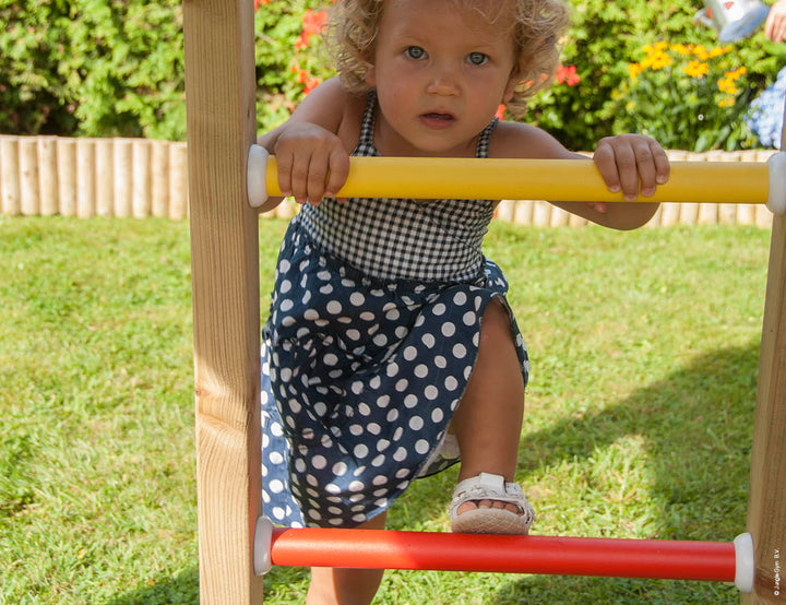 Jungle Casa | Wooden climbing frame with double swing